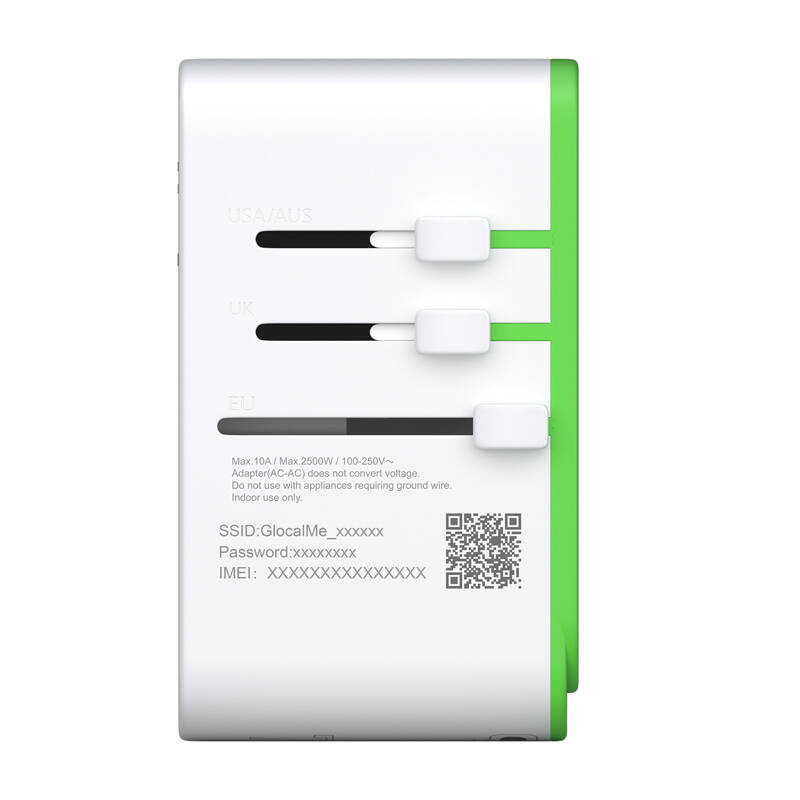 Roamplug z hotspotem 4G/LTE Wi-Fi GlocalMe Cloud SIM Adapter 