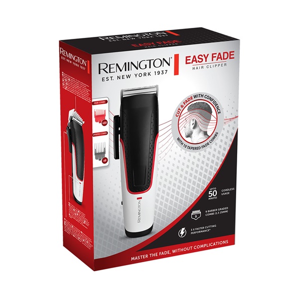 Remington HC500 Easy Fade fekete-fehér hajvágó