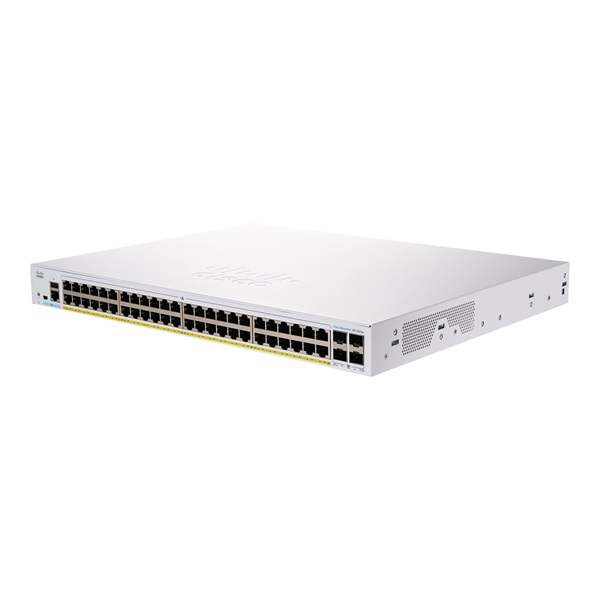 Cisco CBS350-48P-4G 48x GbE PoE+ LAN 4x SFP port L3 menedzselehtő PoE+ switch (CBS350-48P-4G-EU)