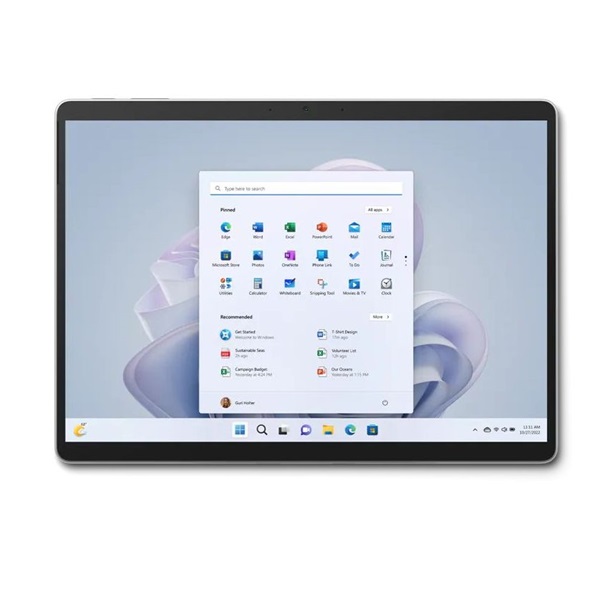 Microsoft Surface Pro 9 13" i5 8GB 256GB Ezüst Wi-Fi tablet