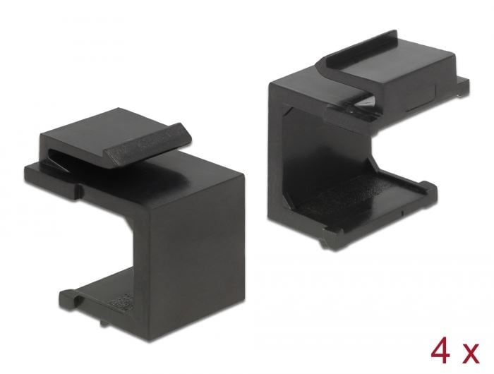Delock  86321 Keystone fedél fekete 