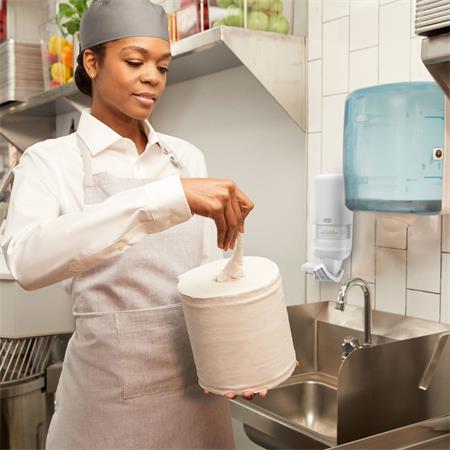 TORK Könyökkaros Folyékony szappan és kézfertőtlenítő adagoló S4 rendszer  Fehér