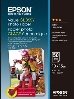 Epson 10x15 Fényes Fotópapír 50 lap 183g (S400038) Epson 10x15 Fényes Fotópapír 50 lap 183g (S400038)