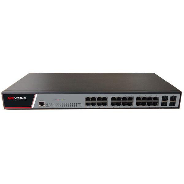 Hikvision 10/100/1000 24x port + 4x Gigabit Fiber Optic switch (DS-3E2528) Hikvision 10/100/1000 24x port + 4x Gigabit Fiber Optic switch (DS-3E2528)