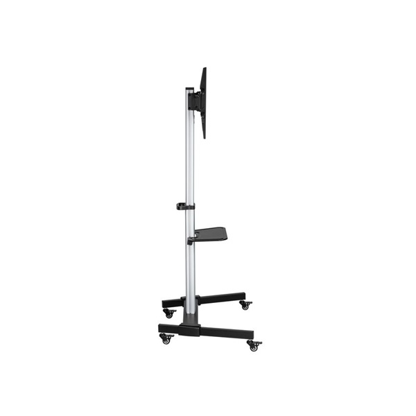 Equip  650630  37"-86" álló  gurulós  forgatható 90° dönthető  Max.:50kg TV állvány fekete 