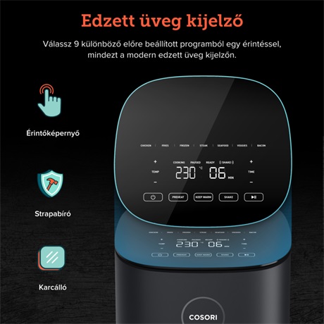 Cosori CAF-L501-KEU FORRÓLEVEGŐS SÜTŐ Cosori CAF-L501-KEU FORRÓLEVEGŐS SÜTŐ