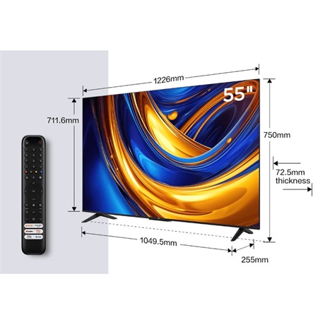 Tcl 55P655 UHD GOOGLE SMART Televízió
