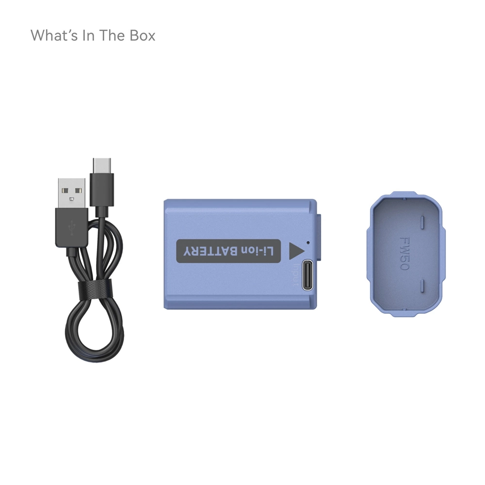 SMALLRIG NP-FW50 USB-C Rechargeable Kamera akkumulátor
