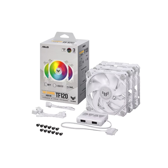  Asus TUF GAMING TF120 WT ARGB 3IN1 Ventilátor