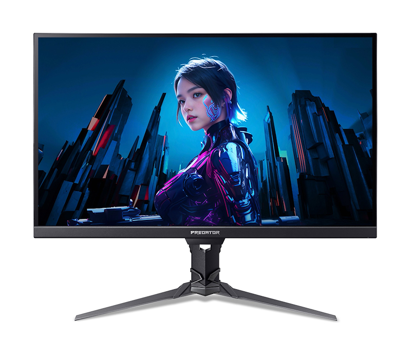 Acer 27" Predator XB273UF5bmiiprzx Monitor - 2560x1440, QHD, LED, IPS, 360Hz, 1ms, Hangszóró, FreeSync, G-Sync, Gamer, Fekete