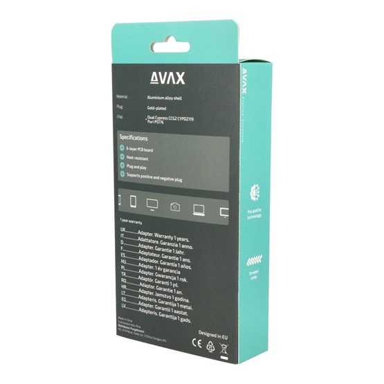 AVAX AV902 PRIME Type C - HDMI 2.0 4K/60Hz AV kábel AVAX AV902 PRIME Type C - HDMI 2.0 4K/60Hz AV kábel