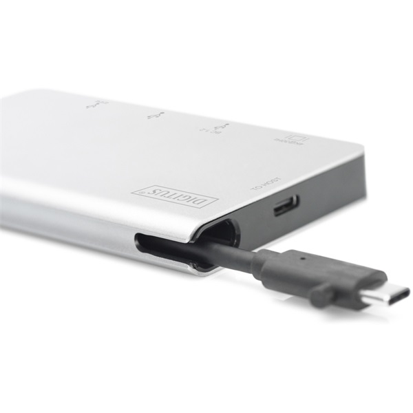 Digitus USB Type-C Multiport Travel Dock notebook dokkoló (DA-70867)