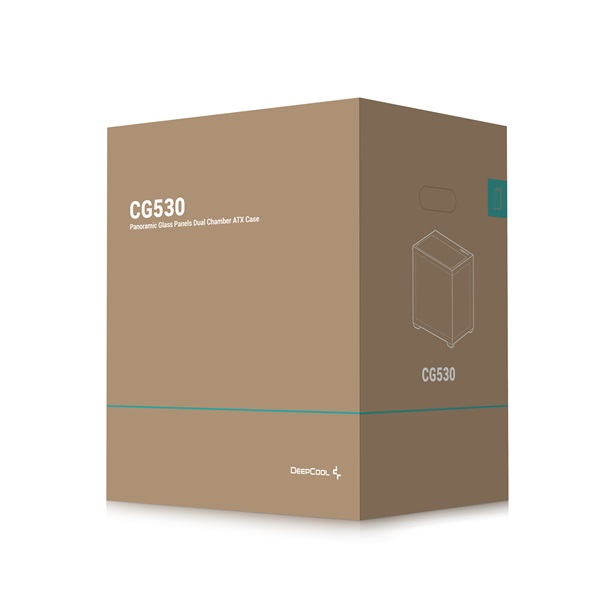 DeepCool CG530  Fekete  ablakos  venti nélkül  BTF ATX   Számítógépház   