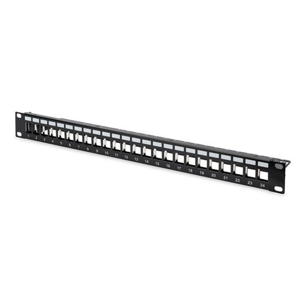 Digitus DN-91411 professional modular patch panel 24 port 1U 19" árnyékolt