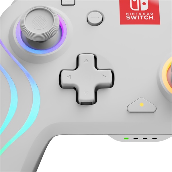 PDP Afterglow Wave Nintendo Switch RGB LED Lighting fehér vezeték nélküli kontroller