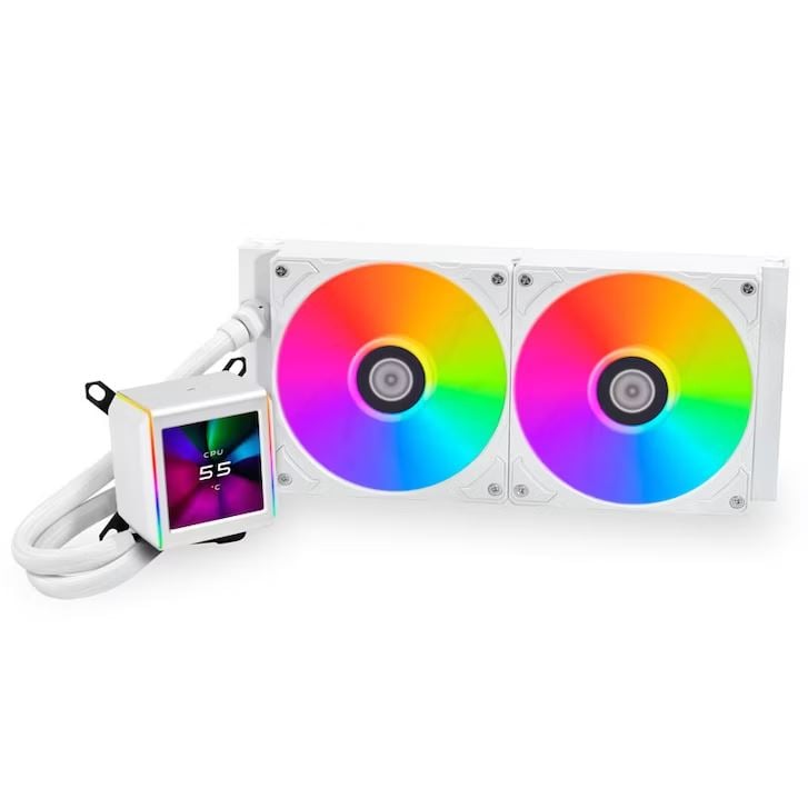 Lian GA2ALCD28W Li GALAHAD II LCD univerzális CPU vízhűtés fehér   