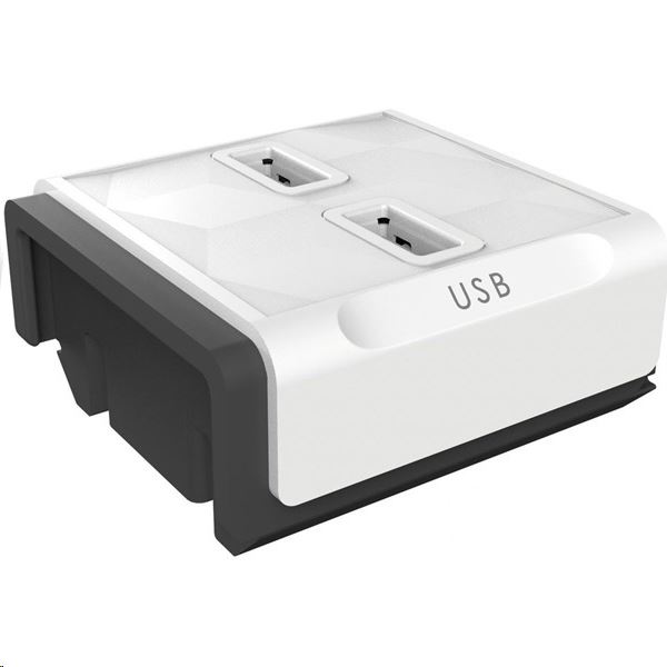 Allocacoc POWERCUBE Power Strip USB modul 2x fehér (10096/MDUSB2) Allocacoc POWERCUBE Power Strip USB modul 2x fehér (10096/MDUSB2)