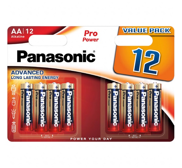 Panasonic PRO POWER szupertartós elem (AA, LR6PPG, 1.5V, alkáli) 12db/csomag (LR6PPG/12HH)