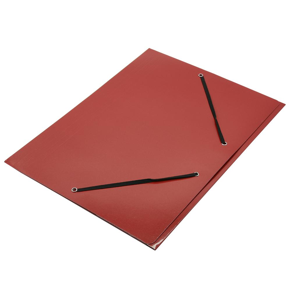 Fornax Gumis mappa A4, 400g. karton  Glossy piros (A-400984)