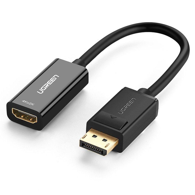 UGREEN MM137 DisplayPort kábel, dugó- 4K HDMI, aljzat, adapter, fekete (40363) UGREEN MM137 DisplayPort kábel, dugó- 4K HDMI, aljzat, adapter, fekete (40363)