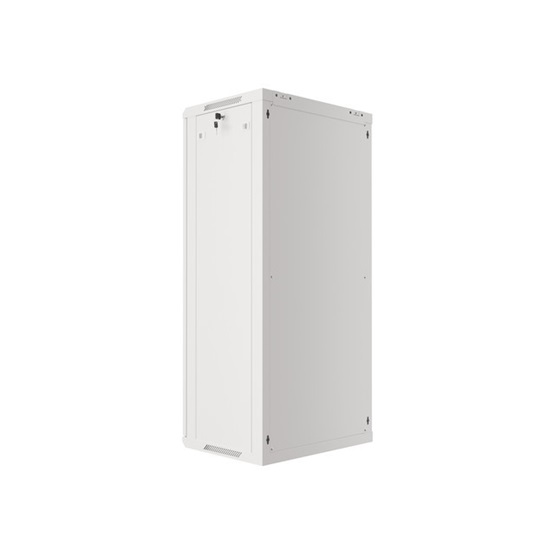 Lanberg 19" fali rack szekrény 27U/600X450 lapraszerelt, szürke V2