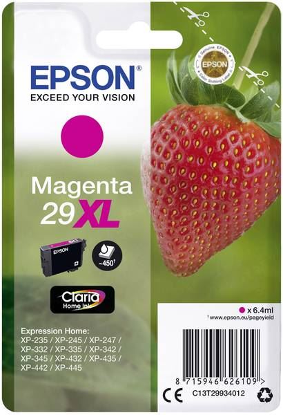 Epson 29XL Claria Home tintapatron magenta (C13T29934012) Epson 29XL Claria Home tintapatron magenta (C13T29934012)