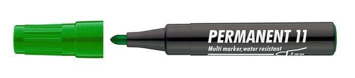 Alkoholos marker, 1-3 mm, kúpos, ICO "Permanent 11", zöld (TICP11Z) Alkoholos marker, 1-3 mm, kúpos, ICO "Permanent 11", zöld (TICP11Z)