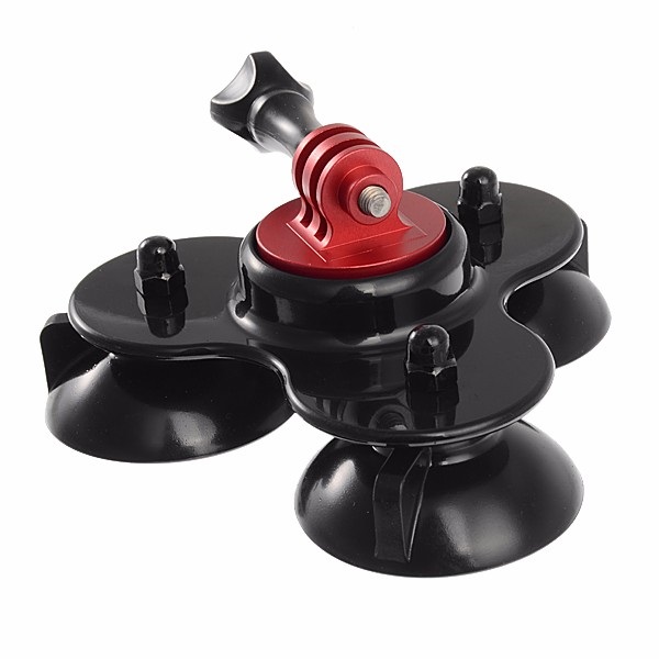 SJCAM Triple Suction Cup Mount  Removable Fekete