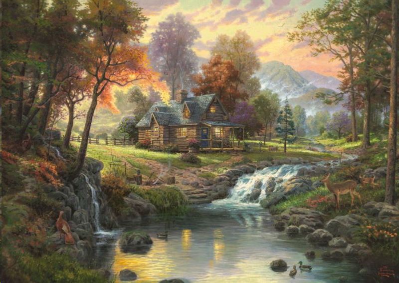 Schmidt Hegyi menedék, Thomas Kinkade, 1000 db-os puzzle (58445, 7262-183) Schmidt Hegyi menedék, Thomas Kinkade, 1000 db-os puzzle (58445, 7262-183)
