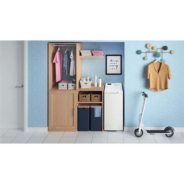Indesit BTW S50400 EU/N Felültöltős mosógép - 5 kg, 950 ford./perc, C Energiaosztály