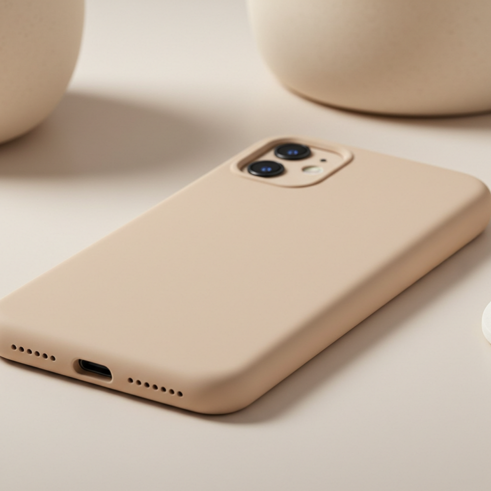 Premium szilikon tok, Samsung S25 Plus, Édes barack