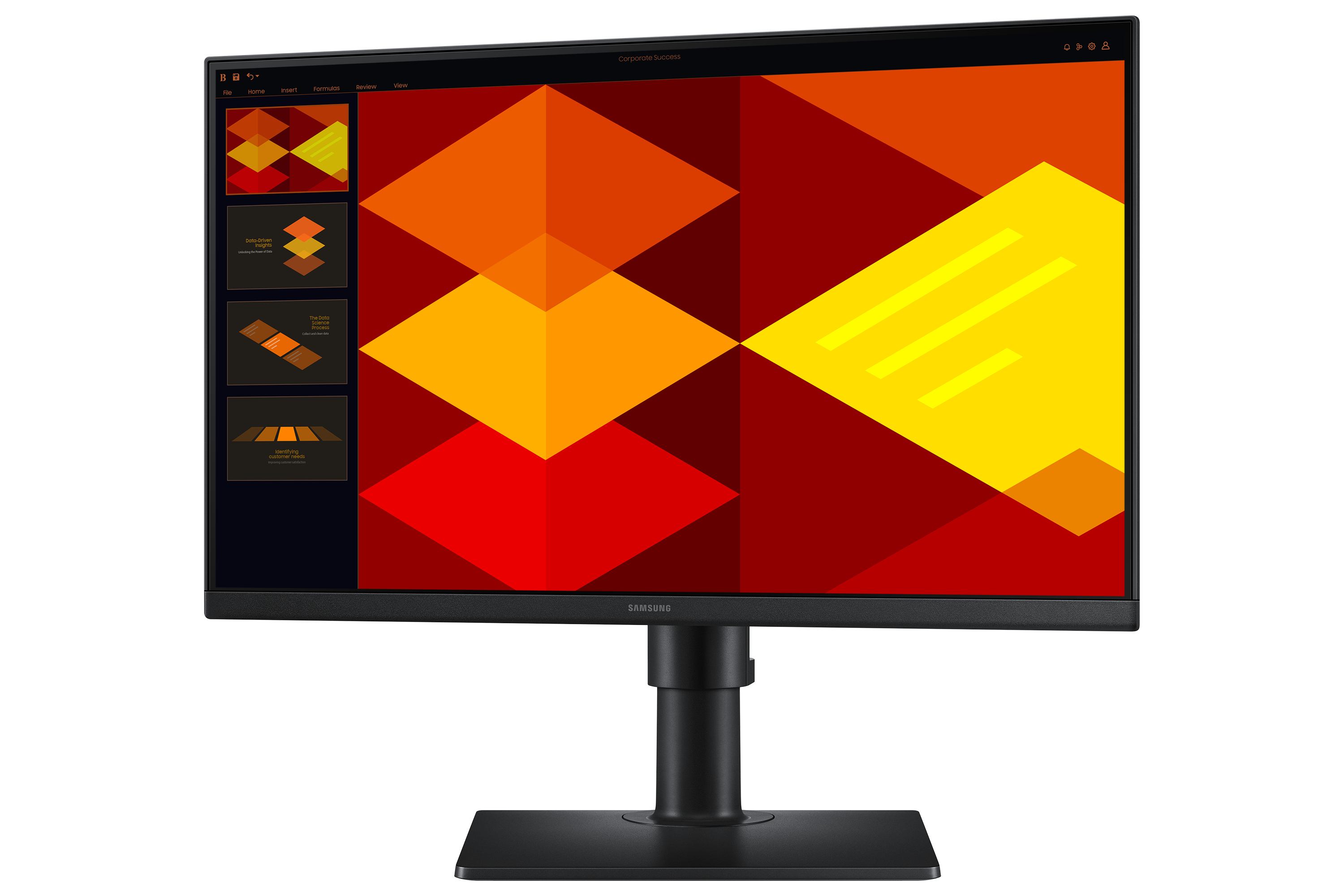 SAMSUNG 22" S40GD Monitor - 1920x1080, Full HD, LED, IPS, 100Hz, 5ms, Pivot, Fekete