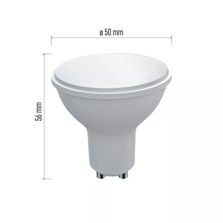 Emos Z75130 LED SPOT 6W GU10 MELEG FEHÉR