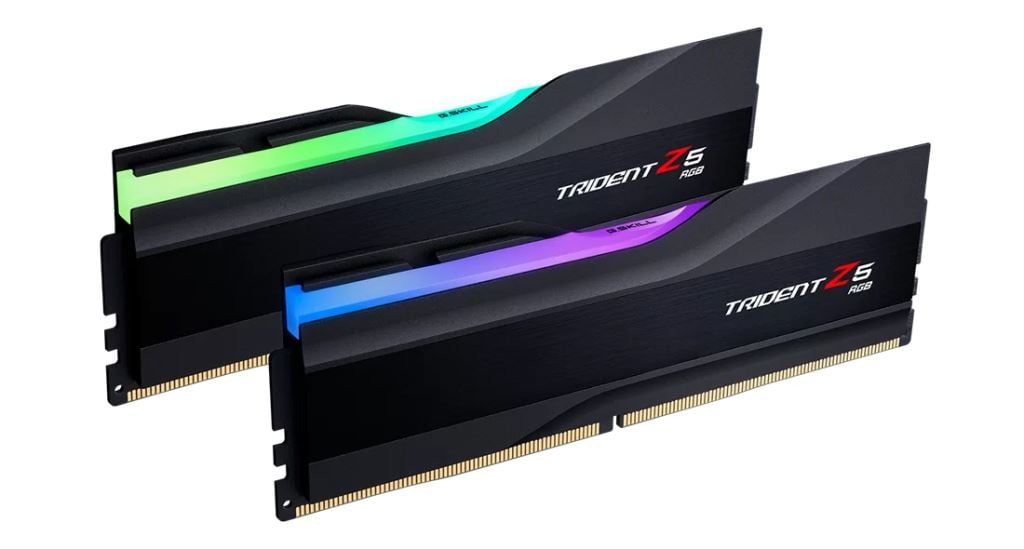 G.SKILL 32GB DDR5 7200MHz Kit(2x16GB) Trident Z5 RGB RAM Fekete G.SKILL 32GB DDR5 7200MHz Kit(2x16GB) Trident Z5 RGB RAM Fekete