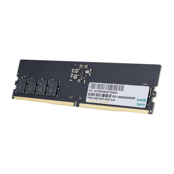 Apacer Memória Desktop 32GB DDR5 4800MHz CL40 1.1V Apacer Memória Desktop 32GB DDR5 4800MHz CL40 1.1V