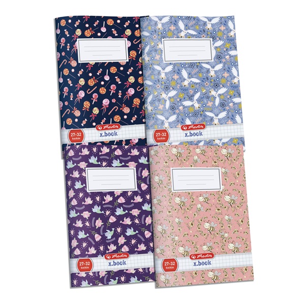Herlitz Girls A5 27-32 kockás füzet Herlitz Girls A5 27-32 kockás füzet