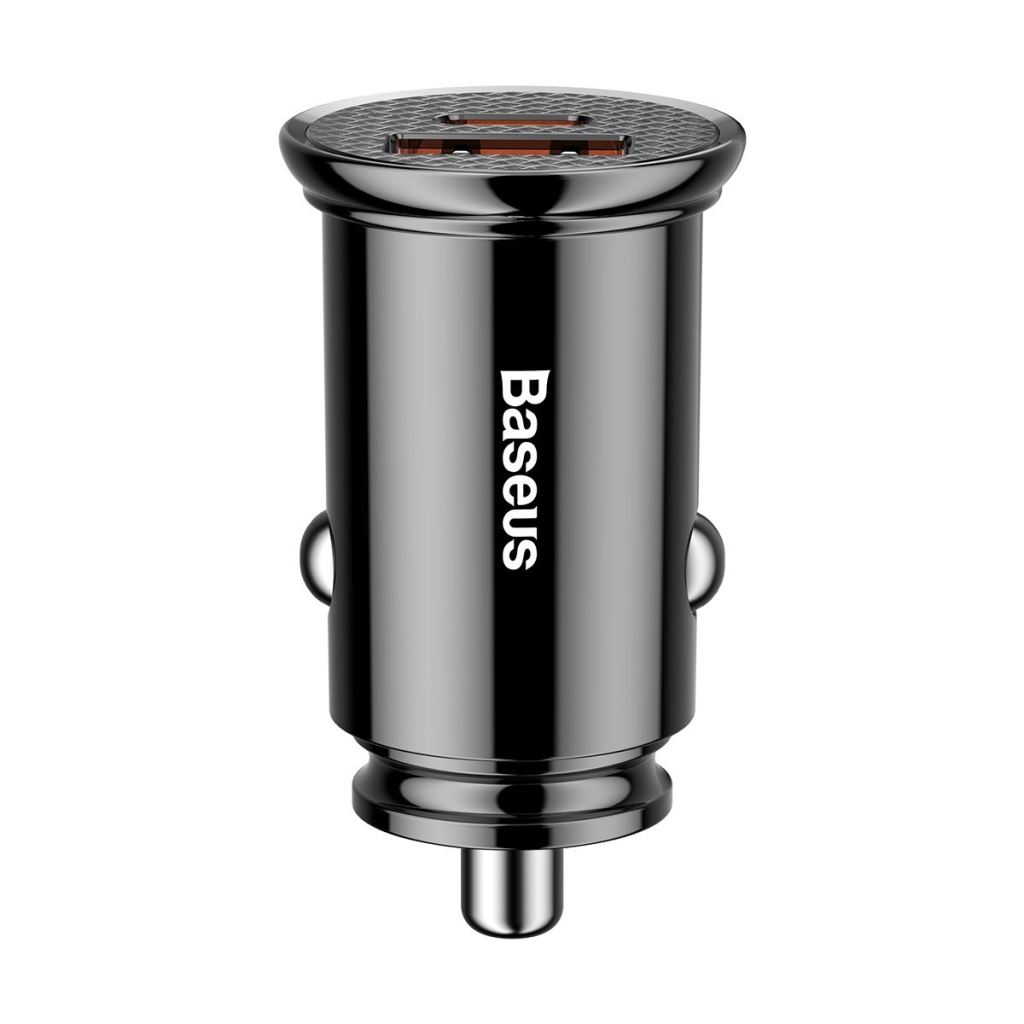 Baseus Circular autós töltő PD QC4.0 + 5A 30W, fekete (CCALL-YS01) Baseus Circular autós töltő PD QC4.0 + 5A 30W, fekete (CCALL-YS01)