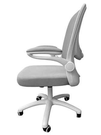 Kea szürke hálós háttámla szövet ülőlap fehér műanyag váz és lábkereszt  Irodai forgószék