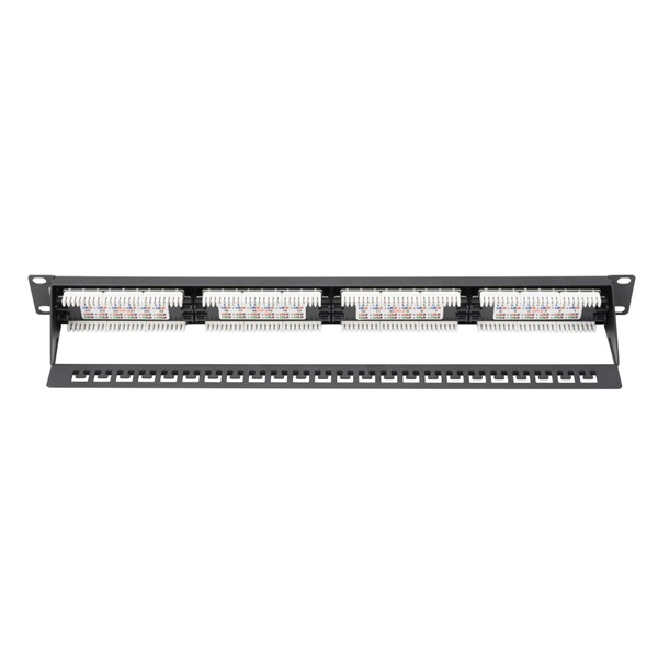 Digitus DN-91624U patch Panel 24 port 1U 19" CAT 6, fekete Digitus DN-91624U patch Panel 24 port 1U 19" CAT 6, fekete