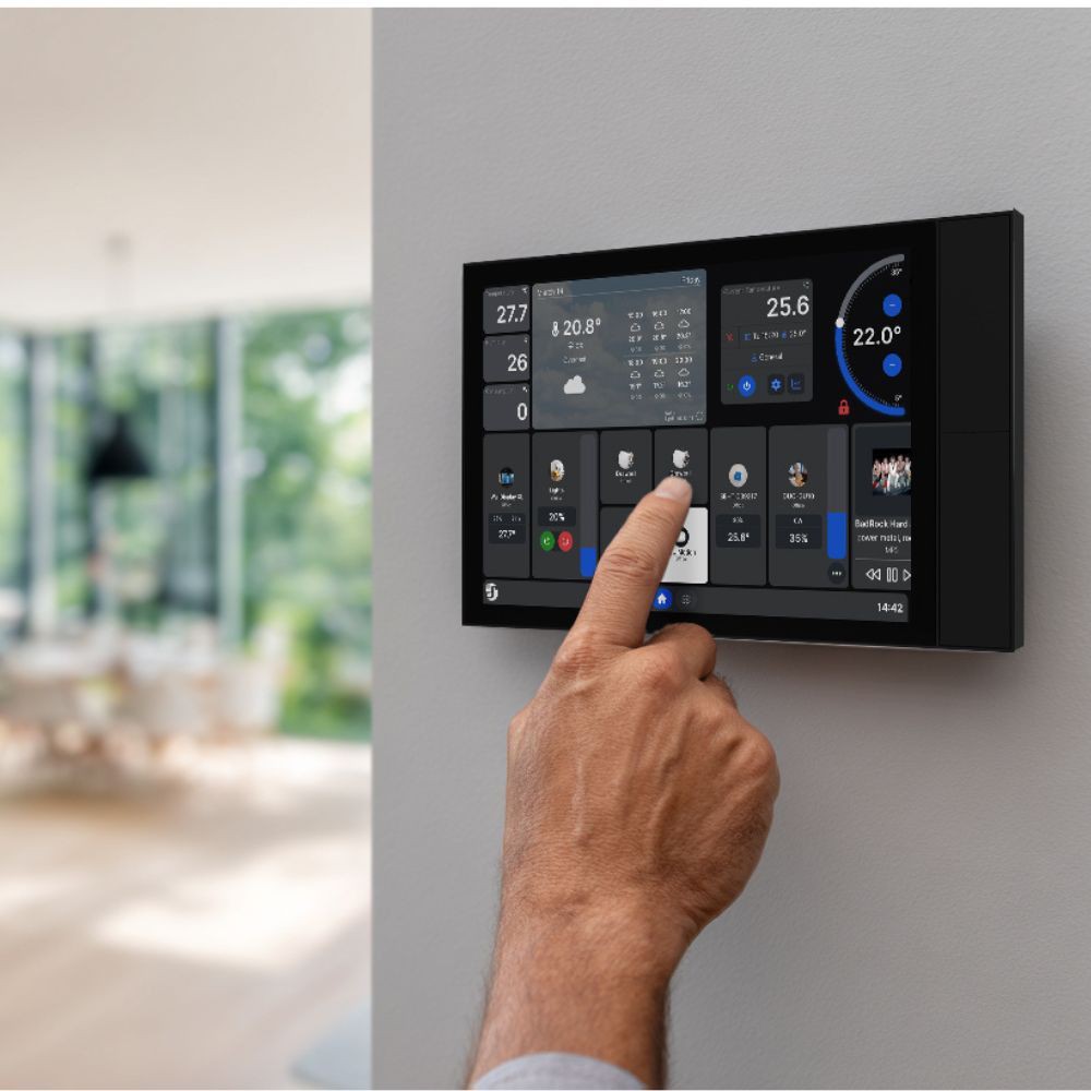 Shelly Wall Display XL10,1 WiFi,Bt vezérlőpanel, kapcsoló fekete