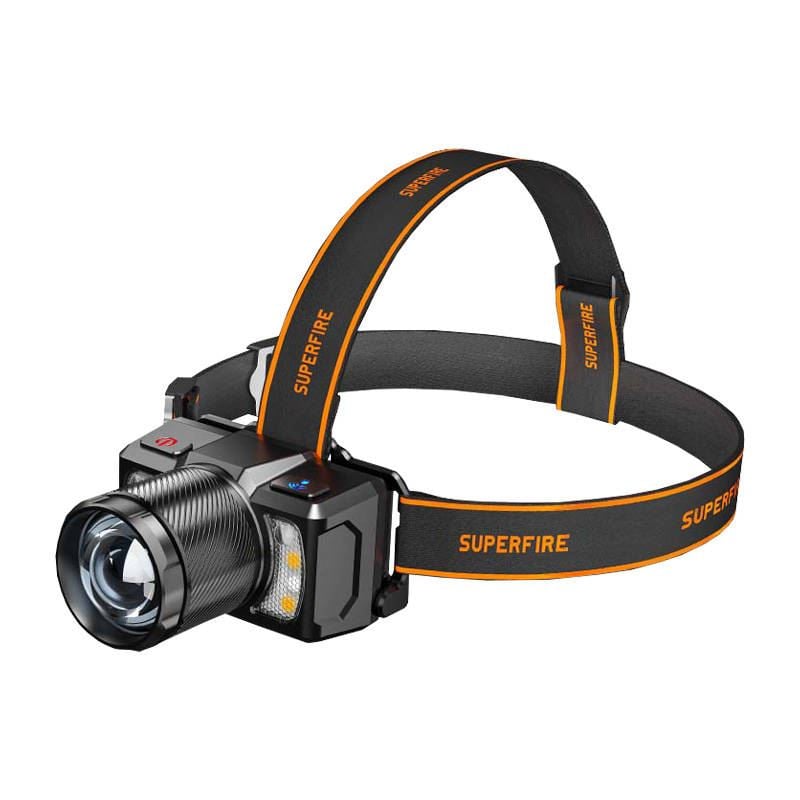 Superfire HL25 fejlámpa 700lm USB-C Superfire HL25 fejlámpa 700lm USB-C