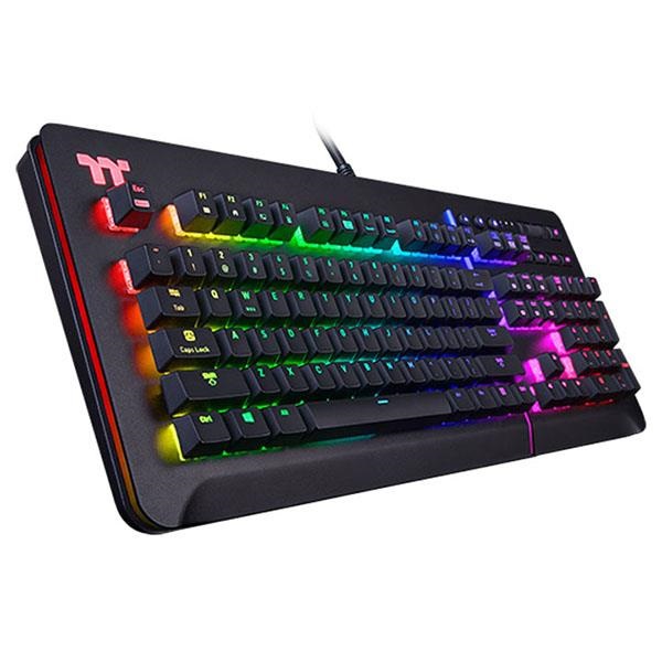 Thermaltake Tt eSports Level 20 RGB Cherry MX Blue gaming US billentyűzet fekete (KB-LVT-BLBRUS-01)