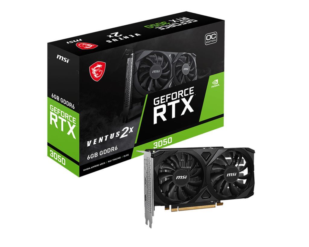 Msi RTX3050 VENTUS 2X E 6G OC Videókártya