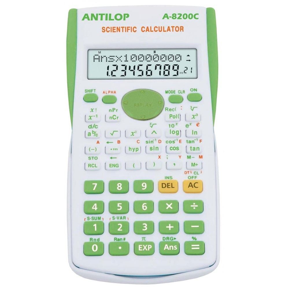 Antilop A-8200C tudományos számológép zöld