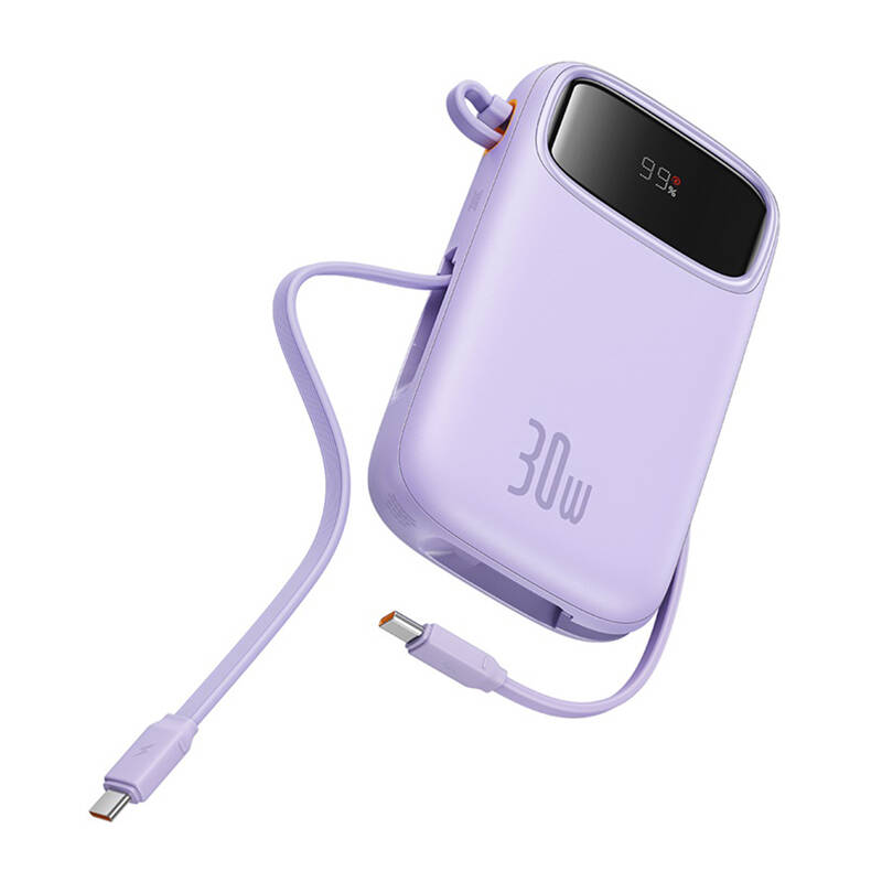 Baseus QPow 2 20000mAh 30W  2xUSB-C powerbank  Lila 