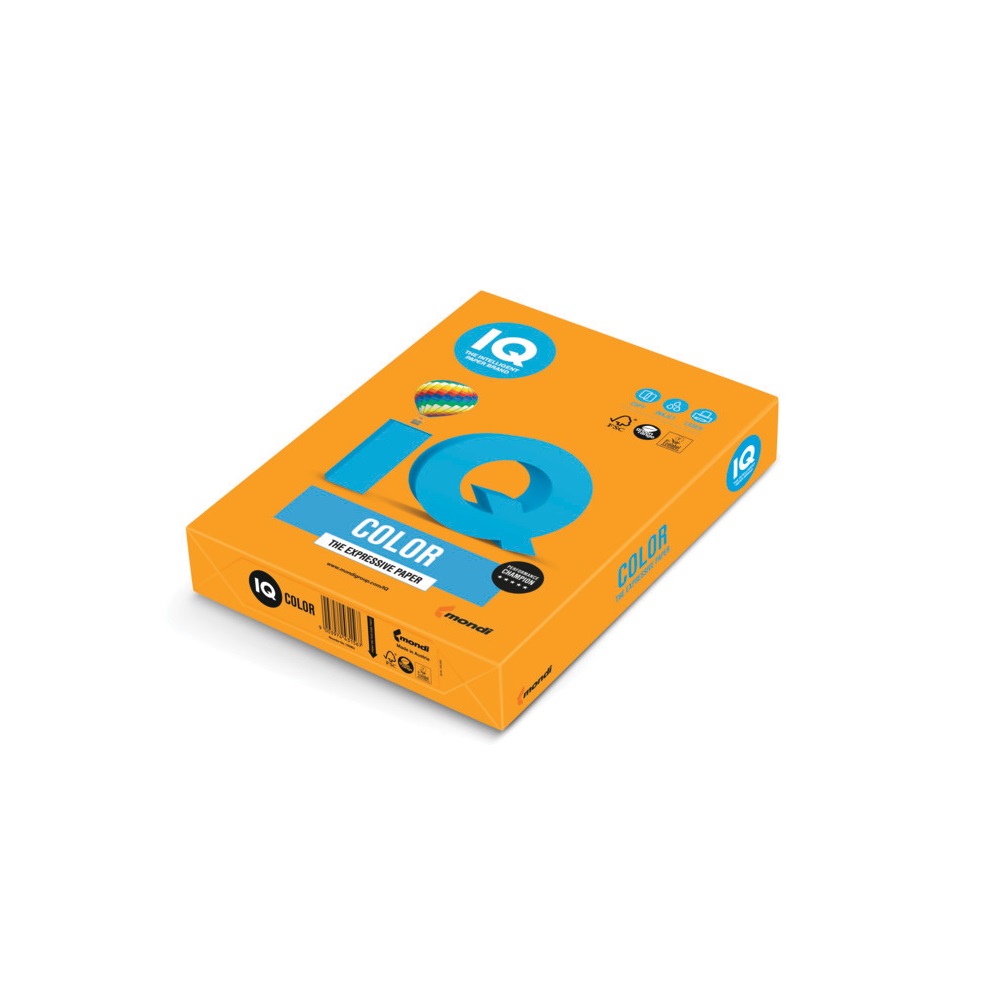 Mondi Másolópapír, színes, A4, 80g.  OR43 500ív/csomag, intenzív narancs