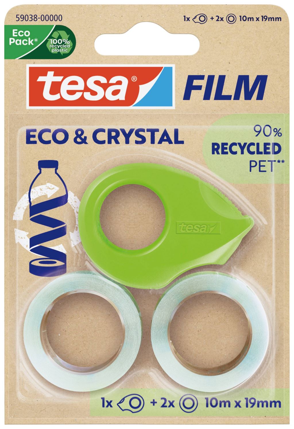 tesa Eco & Crystal ragasztószalag Átlátszó (59038-00000-00) tesa Eco & Crystal ragasztószalag Átlátszó (59038-00000-00)