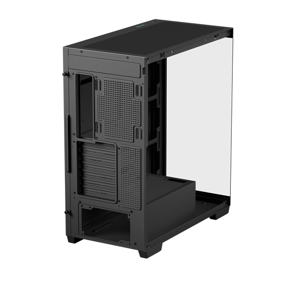 DeepCool Számítógépház CG580 fekete  ablakos  venti nélkül 