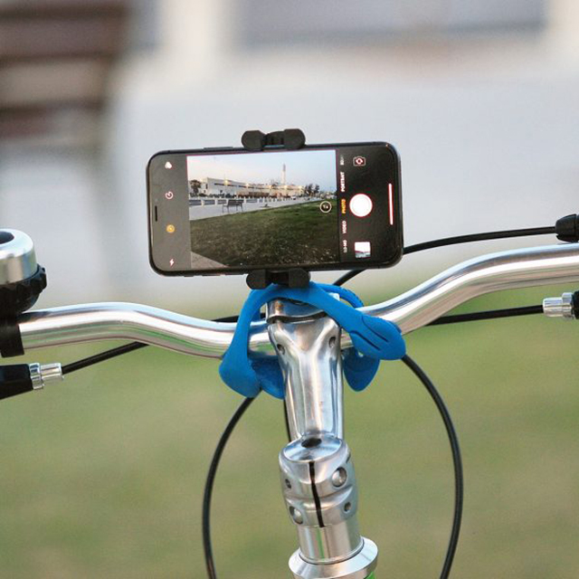 Miggö Splat 3in1 hajlítható lábú miniállvány, telefon és akciókamera adapterrel, kék