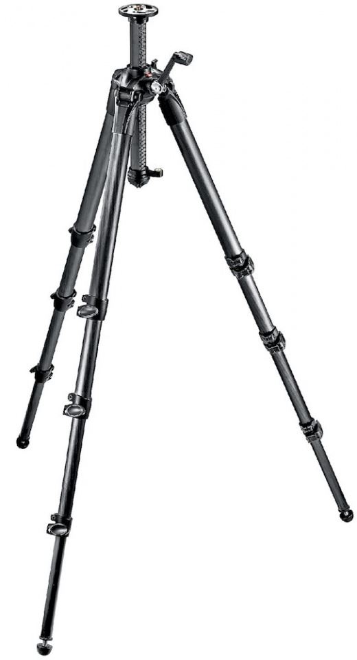 Manfrotto 057 Karbon 4 szekciós állvány fogaskerekes középoszloppal (MT057C4-G)